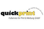 Logo quickprint Fullservice für Print & Werbung GmbH