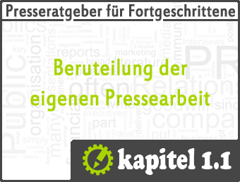 Beurteilung Pressearbeit