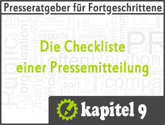 Ceckliste Pressemitteilung