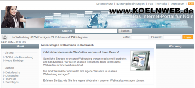 Branchenportal www.koelnweb.de im neuen Design