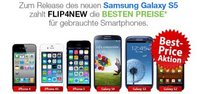 Das Samsung Galaxy S5 bis zu 40%* günstiger
