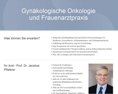 Jacobus Pfisterer - Zentrum für Gynäkologische Onkologie Kiel
