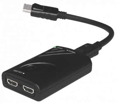 DisplayPort Expander zum Anschluss von zwei HDMI-Monitoren