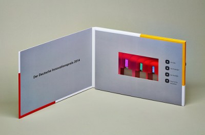 i look innovations GmbH überraschte Gäste beim Deutschen Innovationspreis 2014 mit innovativer Video Card zum Live-Event