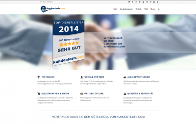 Kunden entdecken das neue Bewertungsportal kundentests.com