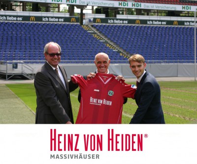Heinz von Heiden ist neuer Haupt- und Trikotsponsor von Hannover 96
