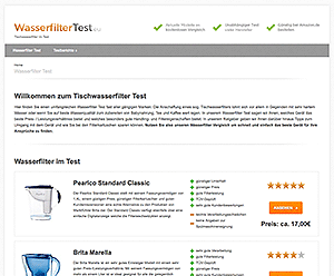 Unabhängiges Vergleichsportal für Wasserfilter geht online