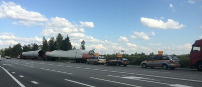 Spezialtransport bringt frischen Wind nach Kasachstan