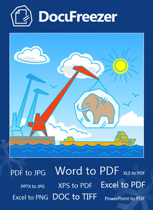 Konvertieren Sie kostenlos mit dem DocuFreezer Dokumente in PDF, JPG, TIFF oder PNG