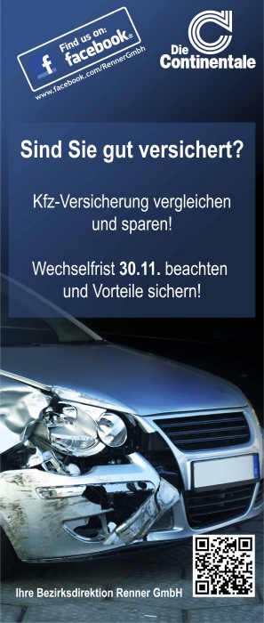 Die KFZ Versicherung der Continentale Sachversicherung