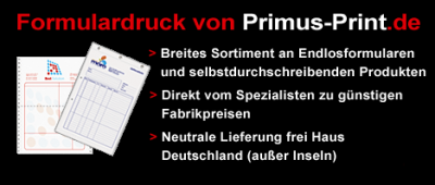 Formulardruck weiterhin sehr gefragt bei Primus-Print.de