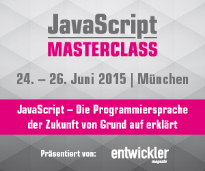 Die erste JavaScript MasterClass im Juni in München