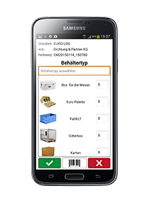 BMS-App als mobile Ergänzung des EURO-LOG Behältermanagement-Systems