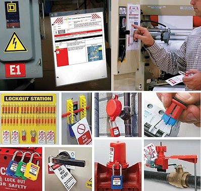 Lockout-Tagout: Verriegelungen, Sicherheitsschilder und Software für Lockout-Verfahren