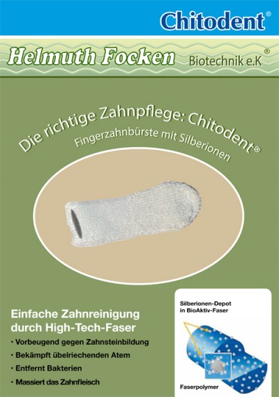 Mikrofaserfingerzahnbürste blitzblanke Zähne und tote Mikroben