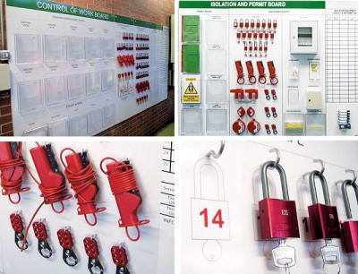 Shadowboard Lockout/Tagout-Tafeln nach Lean-Prinzip