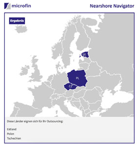 Wohin outsourcen? Online-Tool 