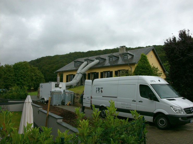 Thermische Behandlung eines Dachstuhls in Luxemburg