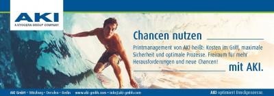 Druckmanagement-Experte AKI präsentiert sich in neuem 