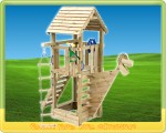 Ein Garten mit Spielturm garantiert Spaß für Kinder