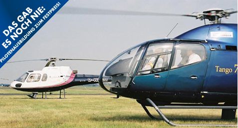 Hubschrauber-Schein bei Heli Transair EAS - erstmals in Europa mit Videoanalyse