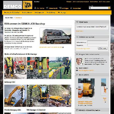 DEMCO JCB launcht eignen Baushop JCBParts.de