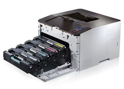 Günstiger Farblaserdrucker mit neu entwickeltem Toner aus Polymeren - der Samsung CLP-415NW