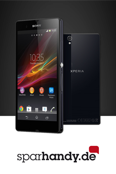 Jetzt bei Sparhandy.de das neue Flaggschiff Sony Xperia Z bestellen