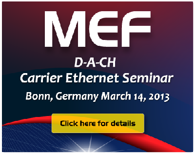 MEF bringt kostenlose Carrier Ethernet Seminarreihe nach Deutschland