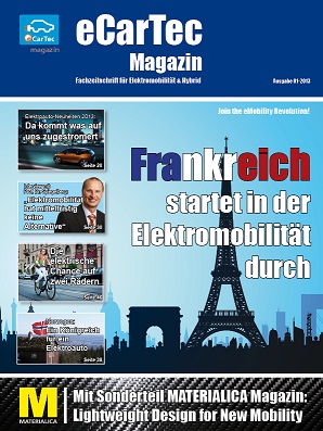 eCarTec Magazin, Ausgabe 01-2013, Ihre kostenlose Online-Zeitschrift zum Thema Elektromobilität & Hybrid