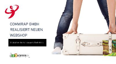 comwrap relauncht Onlineshop für 123koffer.de