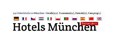 Hotels München buchen - Hotels schnell gefunden durch neues regionales Onlineportal inkl. Preisvergleich