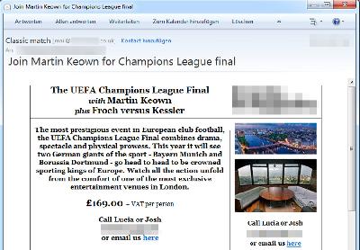 UEFA Chmapions League Finale 2013: Fußball-Fans im Visier