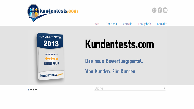 kundentests.com geht online - das neue Bewertungsportal von heute