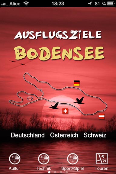 Bodensee Ausflugsziele jetzt als Smartphone-App