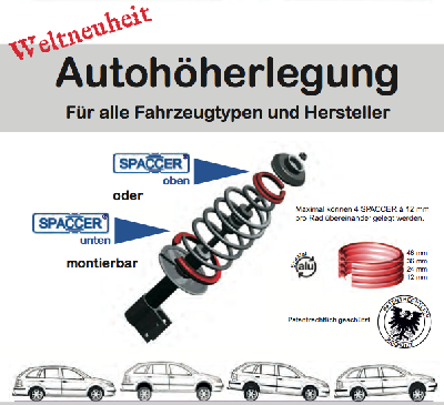 Fahrzeughöherlegung für alle Hersteller und Typen   Tieferlegung kann jeder!