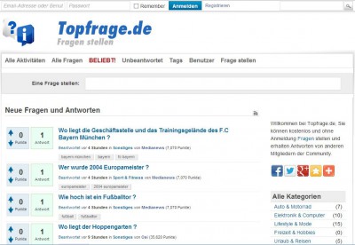 Topfrage.de - die Ratgeber Community