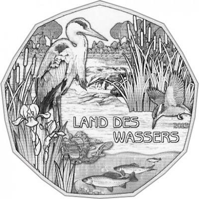 5 Euro Silbermünze zum UNESCO Weltwasserjahr 2013 - Land des Wassers Österreich