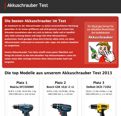 Akkuschrauber Test - arbeiten wie ein Profi