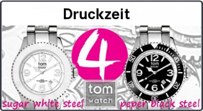 Druckerei verschenkt Tom Watch Uhren an Kunden