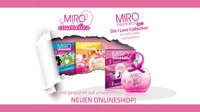 Premiere: MIRO Cosmetics mit Online-Shop