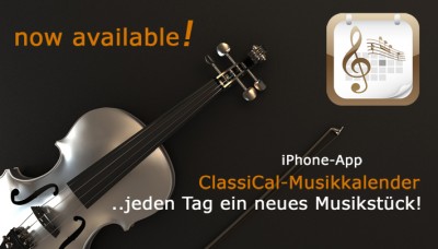 Gratis Musik-Download: iOS-App ClassiCal-Musikkalender