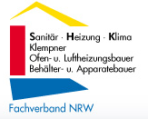 Logo Fachverband Saniätr Heizung Klima NRW Logo Fachverband Saniätr Heizung Klima NRW