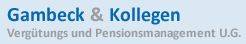 Logo Gambeck & Kollegen Vergütungs- und Pensionsmanagement U.G. Logo Gambeck & Kollegen Vergütungs- und Pensionsmanagement U.G.