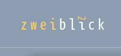 Logo zweiblick // kommunikation Logo zweiblick // kommunikation
