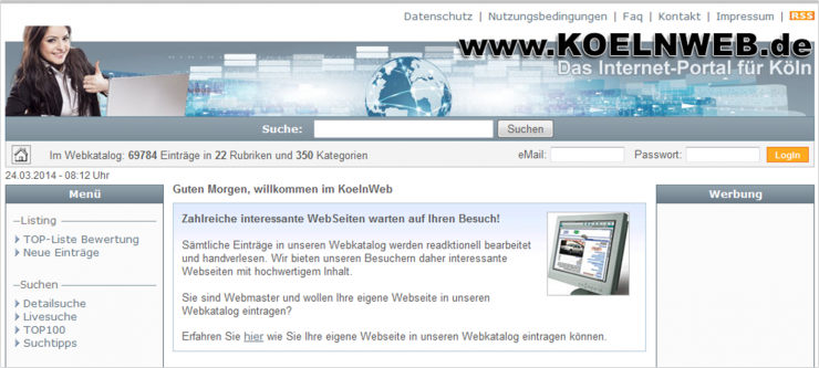 Branchenportal www.koelnweb.de im neuen Design