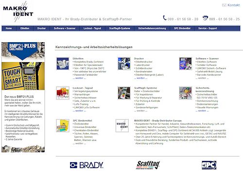 MAKRO IDENT - Brady-Distributor mit über 34.000 Brady-Artikeln