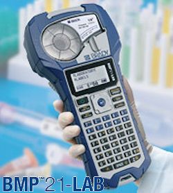 Laborbedarf: Tragbarer Etikettendrucker BMP21-LAB für die Laborkennzeichnung