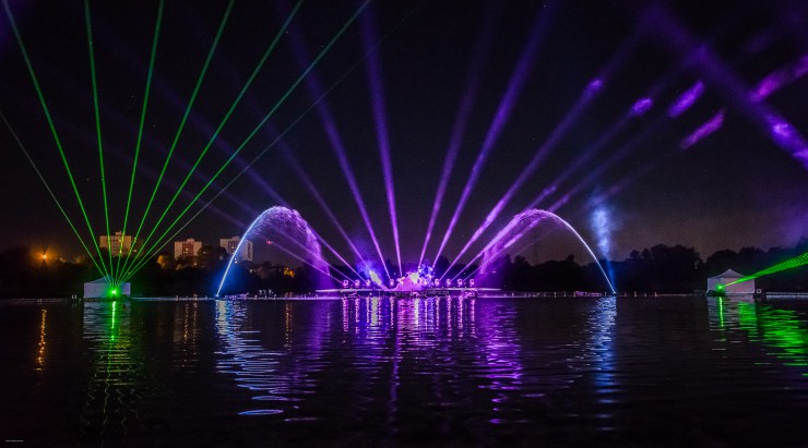 Emotionen pur: Premiere der LED-, Laser- und Wassershow am GGEW Magic Lake
