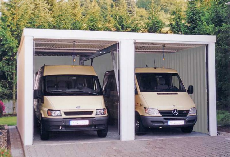 Großraumgaragen für Tafel-Fahrzeuge